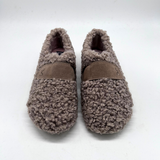 Pantufa com Velcro Cidalcos | Macarena | Taupe