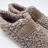 Pantufa com Velcro Cidalcos | Macarena | Taupe