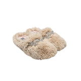 Cardiff Faux Fur Slippers | Macarena | Beige