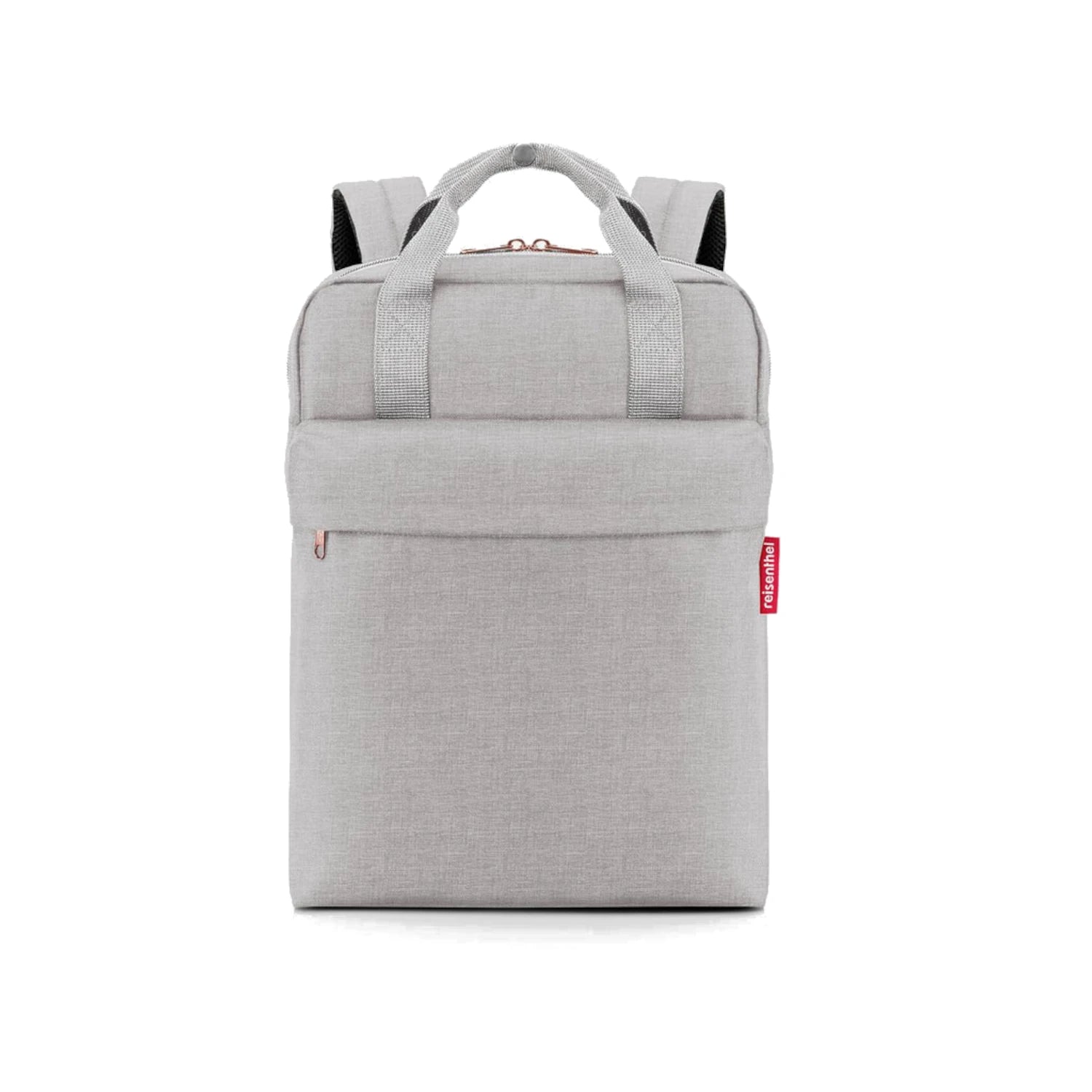 Reisenthel mochila Allday M em twist Sky Rose cinzento, com compartimento pc 15.6"