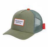 boné trucker hello hossy mini olive +6 anos