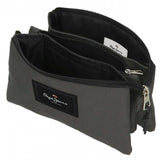 School Pencil Case 3 Compartments Aris Evergreen| Pepe Jeans | Grey