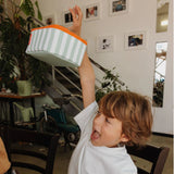 Thermal Lunch Box Green Stripes | Hello Hossy