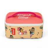 Lancheira Térmica Infantil Grande Unicorn da Hello Hossy em Rosa e Bege com unicórnios