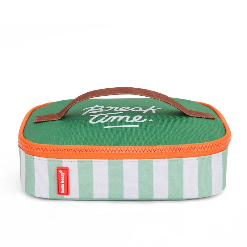 lancheira pequena green stripes da Hello Hossy