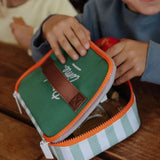 Small Thermal Lunch Box Green Stripes | Hello Hossy