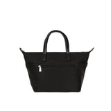 Medium Handbag with Crossbody Strap in Nylon Pop | Hexagona | Total Black