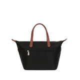 Medium Handbag with Crossbody Strap in Nylon Pop | Hexagona | Black