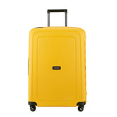 Mala Média Samsonite S’Cure Amarelo com 69cm, TSA e 4 Rodas, em polipropileno.