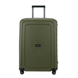 Mala Média Samsonite S’Cure Verde com 69cm, TSA e 4 Rodas, em polipropileno.