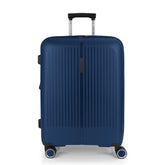 Mala Média 65cm Expansível 4 Rodas Brooklyn Em Azul Marinho Da Gabol