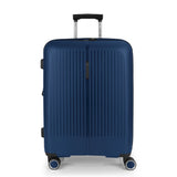 Mala Média 65cm Expansível 4 Rodas Brooklyn Em Azul Marinho Da Gabol