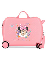 Minnie Happy to be me - ABS hard-shell suitcase 4 wheels (2 spinner) pink 50cm
