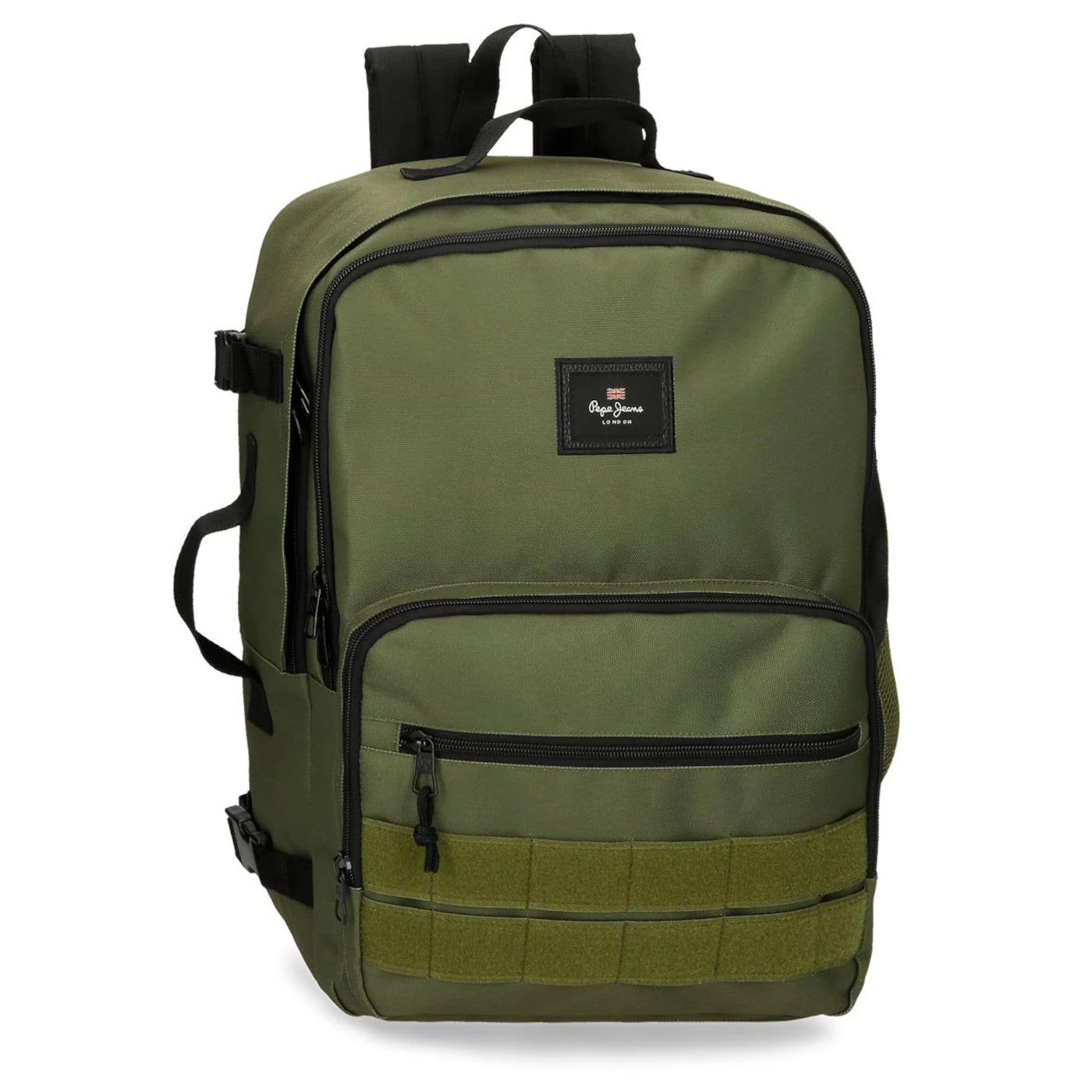 mochila-44cm-adap-pjl-aris-evergreen-kaki-frente