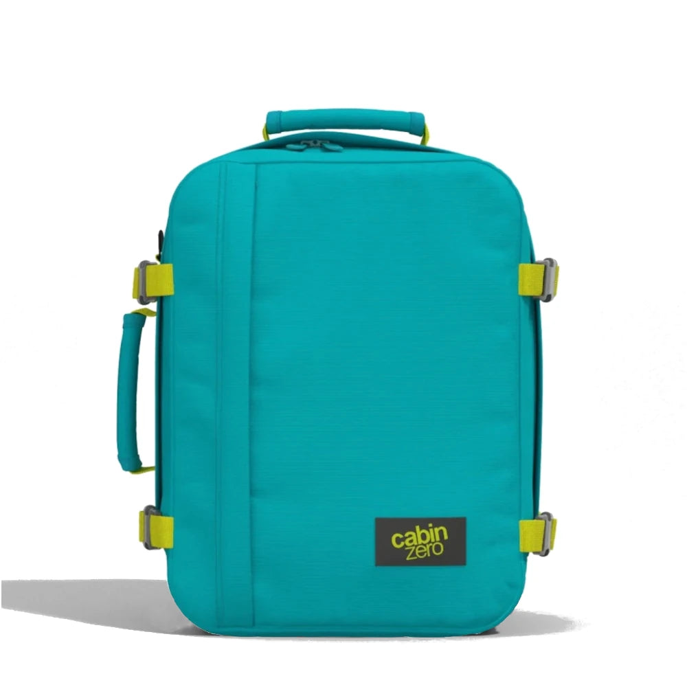 mochila-classic-44L-aqua-lagoon-CabinZero-frente-turquesa