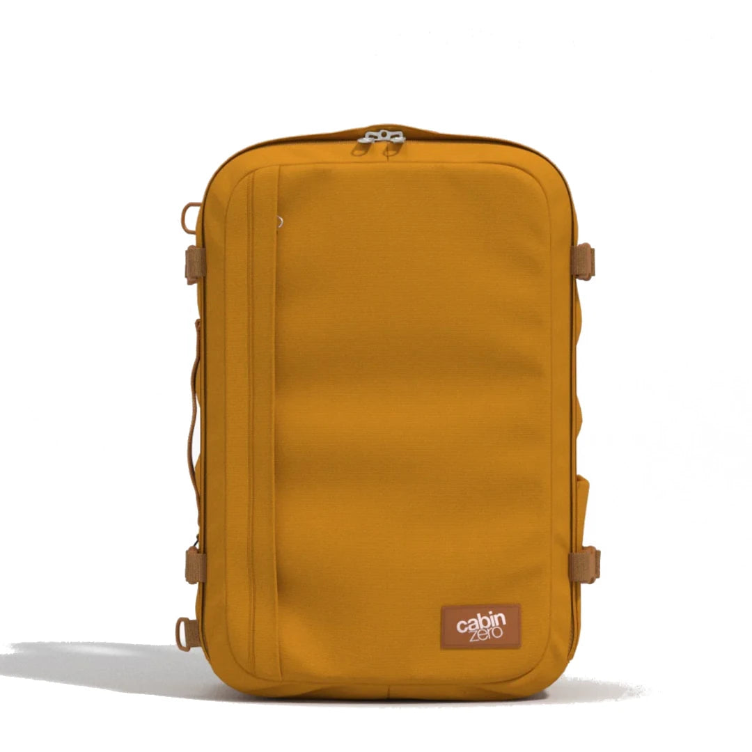mochila-classic-plus-42l-orange-chill-cabinzero-frente-ocre