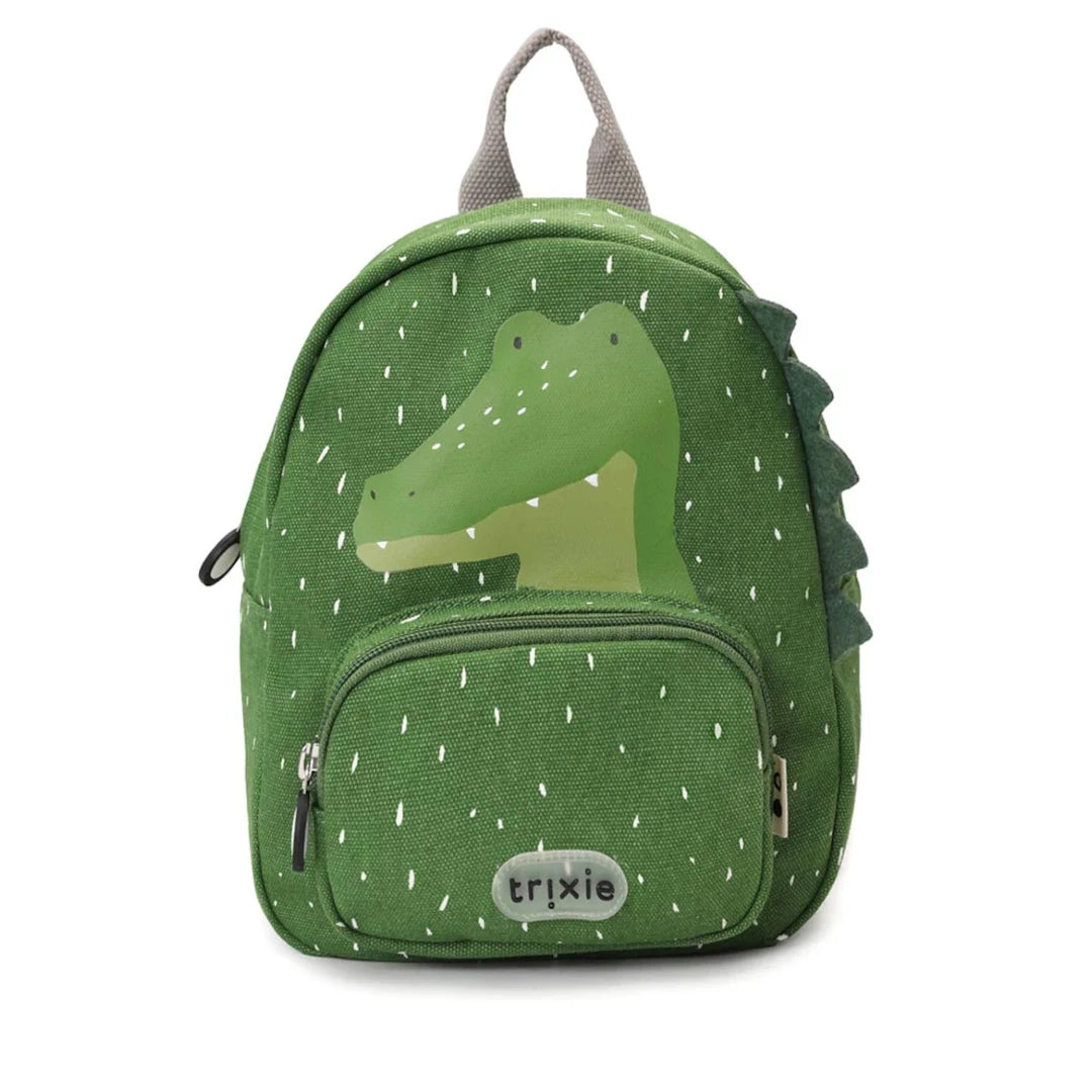trixie mochila creche crocodilo verde