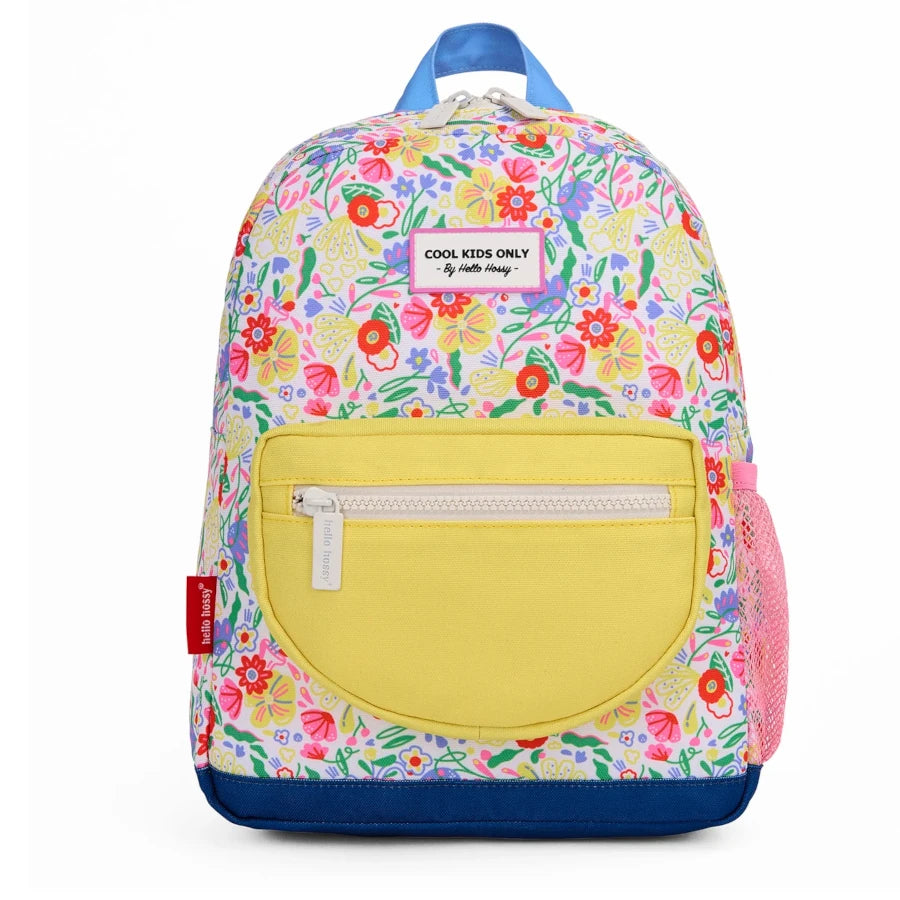 mochila escolar com fecho garden party hello hossy