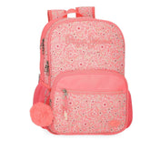 Nahid 2 Compartment School Backpack - Pepe Jeans - Pink