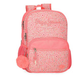 Nahid 2 Compartment School Backpack - Pepe Jeans - Pink