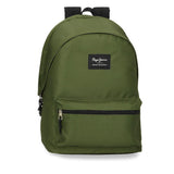 mochila-escolar-aris-colorful-portatil-15-polegadas-pepe-jeans-verde-frente