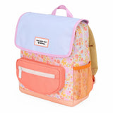 Mochila Pré-Escolar com Pala Retro Flowers | Hello Hossy | Rosa