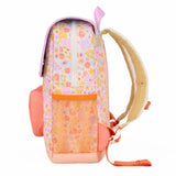 School Backpack With Flap Retro Flowers | Hello Hossy | Peach