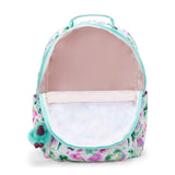 School Backpack Laptop 15” Seoul L - Kipling – Aqua Blossom
