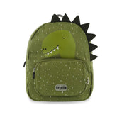 mochila infantil trixie formato dinossauro verde