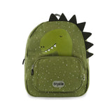 mochila infantil trixie formato dinossauro verde