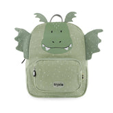 mochila creche em formato dragão verde da Trixie