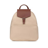 mochila média em nylon e pele da Hexagona