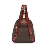Pop Medium Backpack in Nylon | Hexagona | Brown