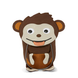 mochila pequena macaco castanho