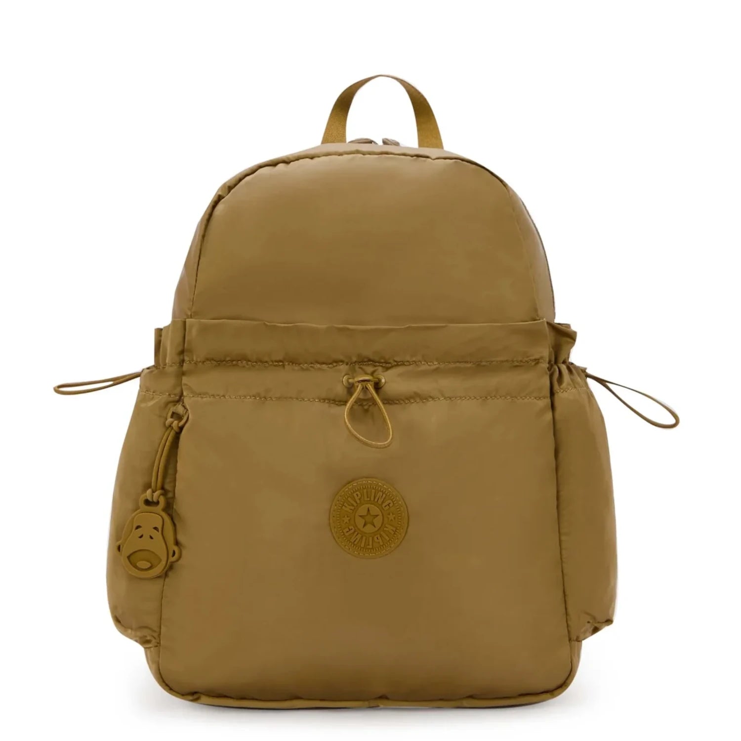 Mochila Média Kipling Amita Ocre A4 Leve e Versátil