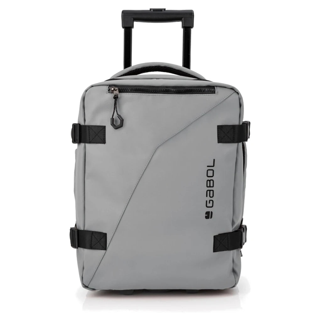 Mochila de viagem underseater 2 rodas cinzenta, com 40x31x20cm em poliéster revestido impermeável da coleção Canada da Gabol
