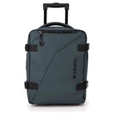 Mochila de viagem underseater 2 rodas azul petróleo, com 40x31x20cm em poliéster revestido impermeável da coleção Canada da Gabol