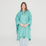 poncho-impermeavel-unisexo-bisetti-turquesa-frente