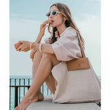 Large Shoulder Bag in Crochet Caledonia | Biba | Camel