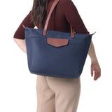 Large Pop Shopper Shoulder Bag A4 | Hexagona |Navy