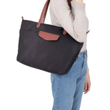 Large Pop Shopper Shoulder Bag A4 | Hexagona |Taupe