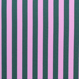 Joy Foldable Tote Bag with String | Bisetti | Lavender Stripes
