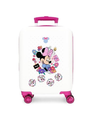 Minnie Flowers - Trolley ABS 50cm 4R white C105