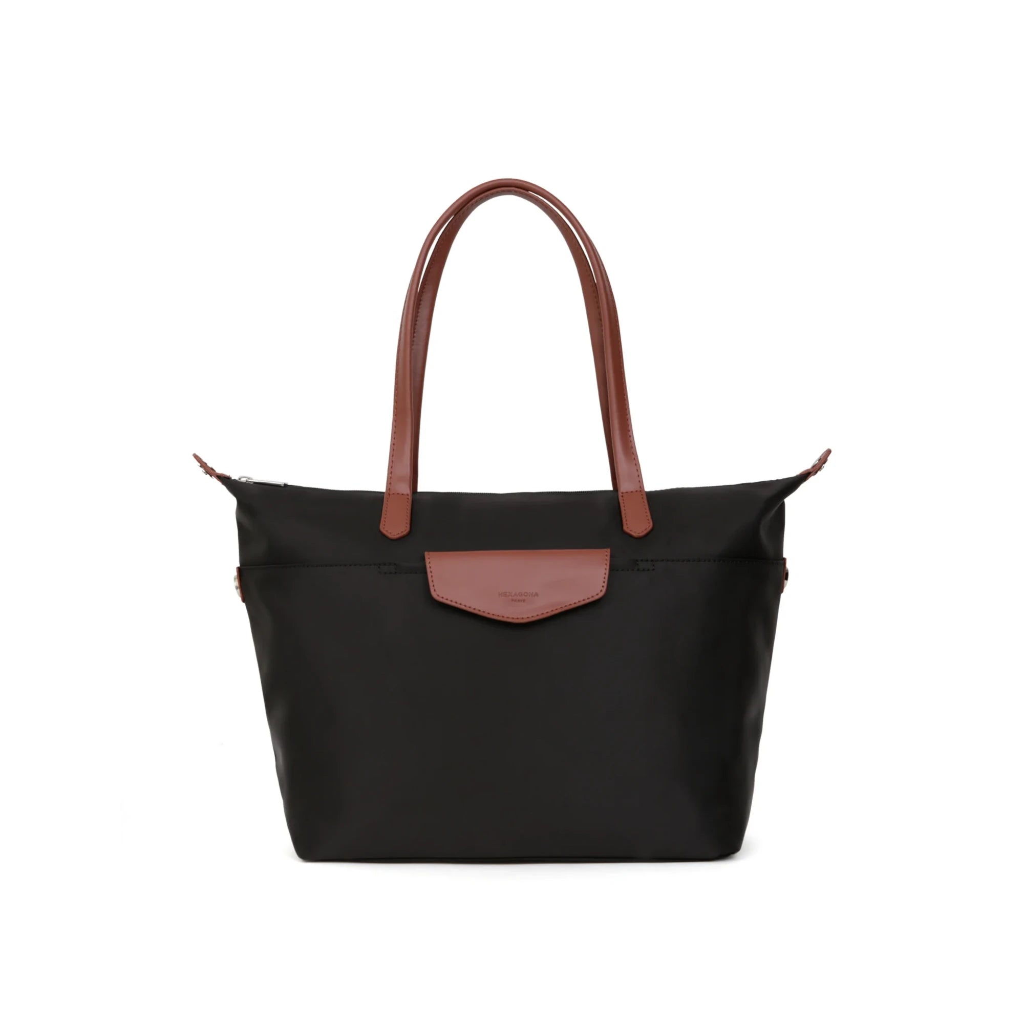 176572-0120-shoulder-bag-nylon-hexagona-black-front