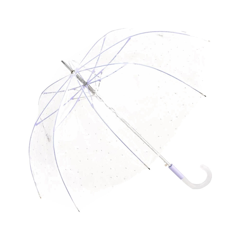 Lavender Star Transparent Long Umbrella | Bisetti