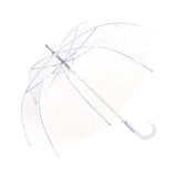 Lavender Star Transparent Long Umbrella | Bisetti