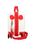 Mickey red   - ABS children's suitcase  4 wheels (2 multi)45cm  red white
