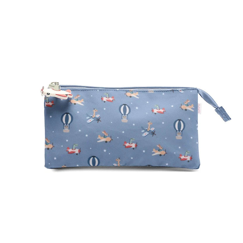 3-Compartment Pencil Case Planes | Tutete