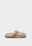 Cardiff Faux Fur Slippers | Macarena | Beige