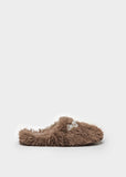 Cardiff Faux Fur Slippers | Macarena | Brown